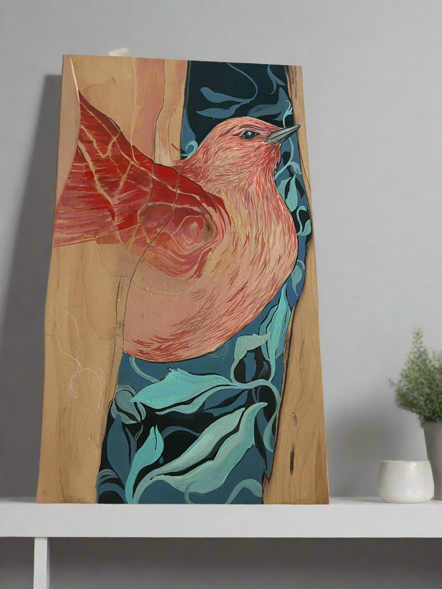 Breaking-Free-bird-painting