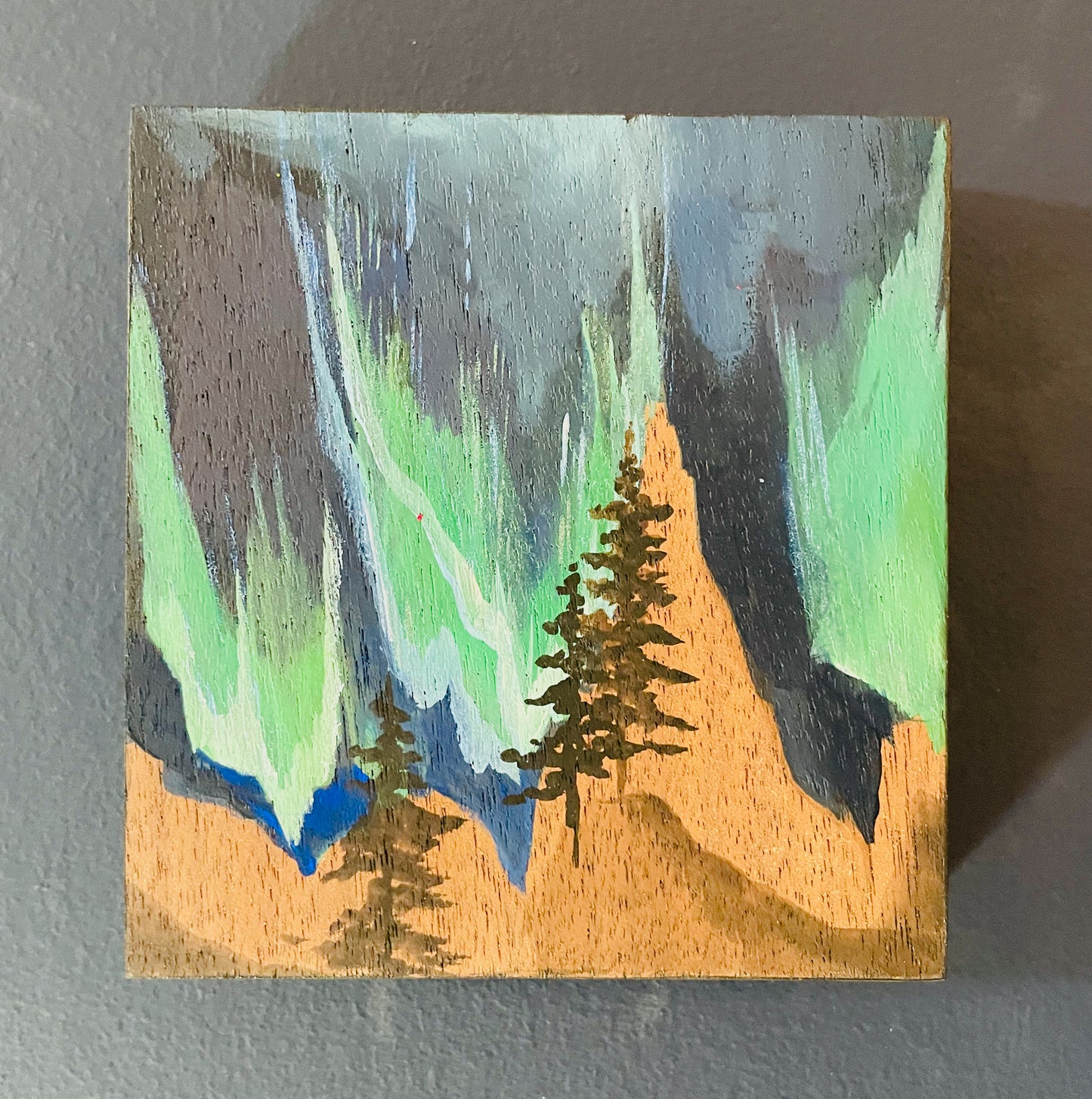 Goddess of Dawn Northern Lights Painting