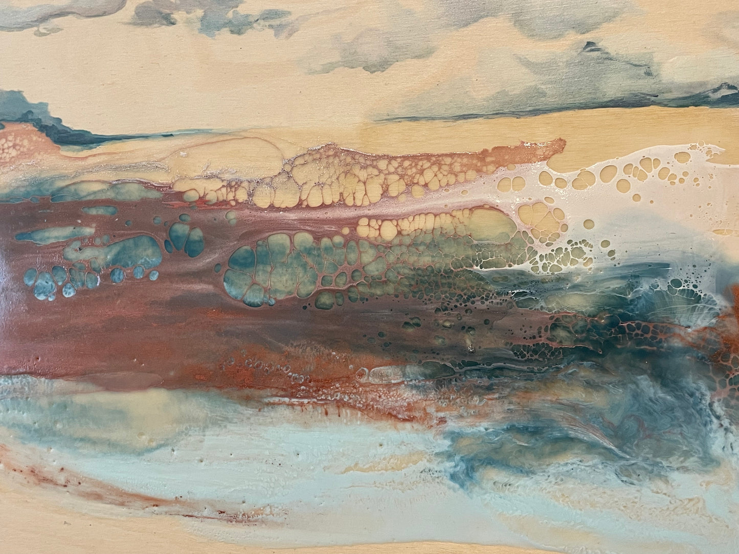 Abstract-artwork-earthy-tones and textures