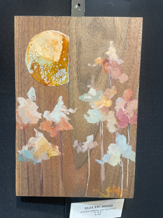 Electric Mood - Wax Moon Painting