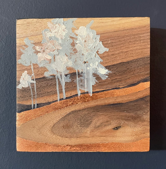 Eloquent - Mini Solid Walnut Painting