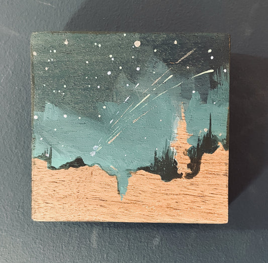 Fiery Trail Star Painting