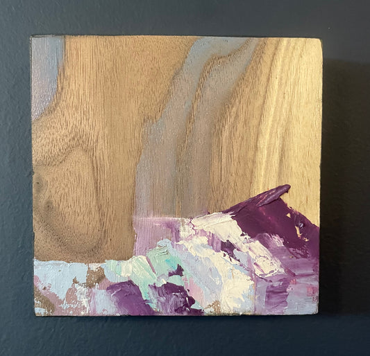 oil on walnut painting 