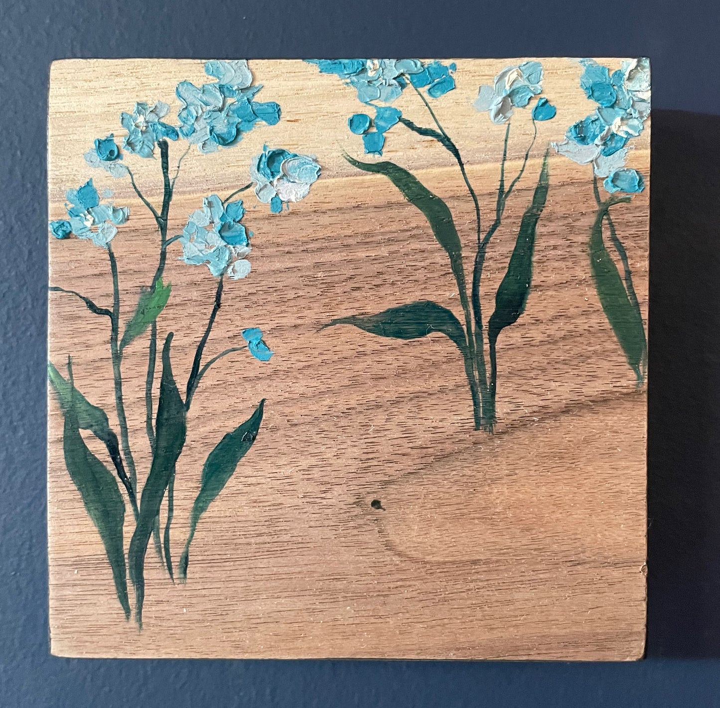 Purity - Mini Solid Walnut Painting
