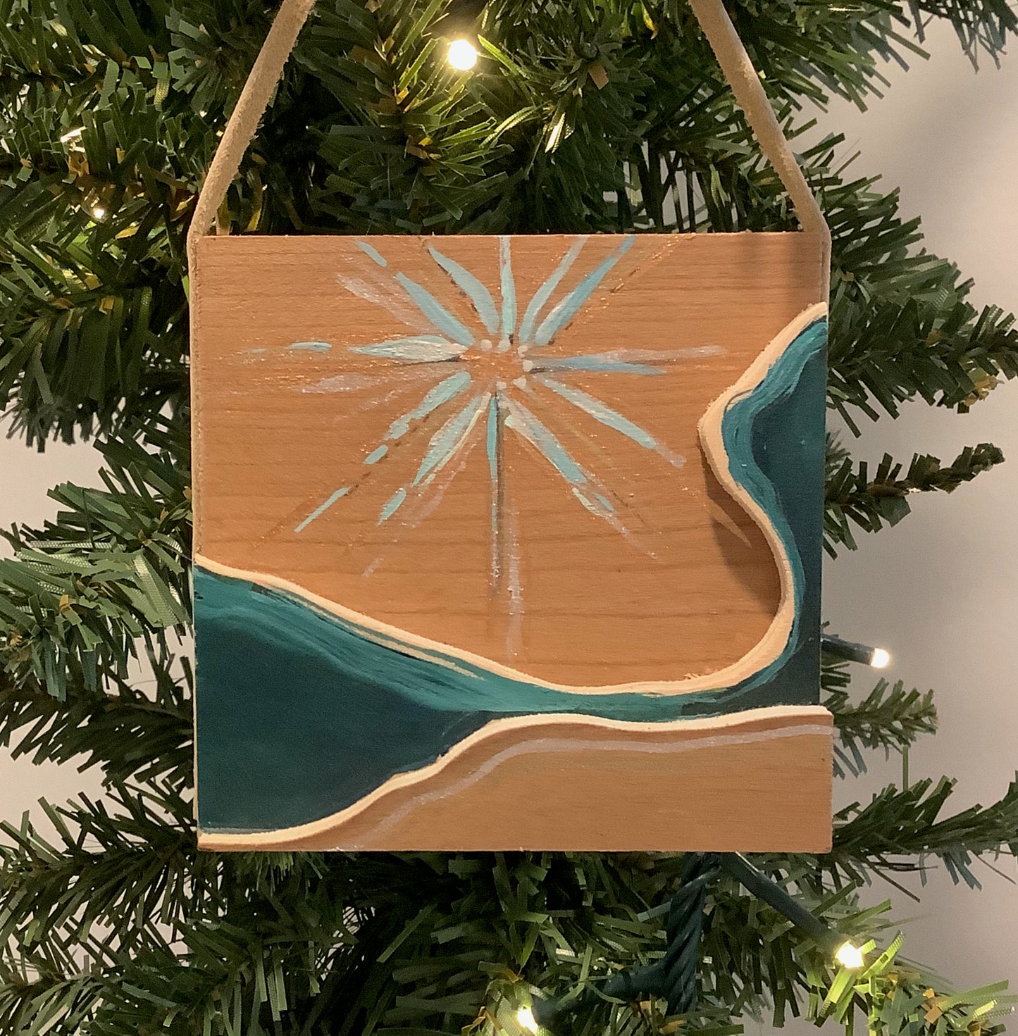 Verdant Whisper Wooden Christmas Ornament